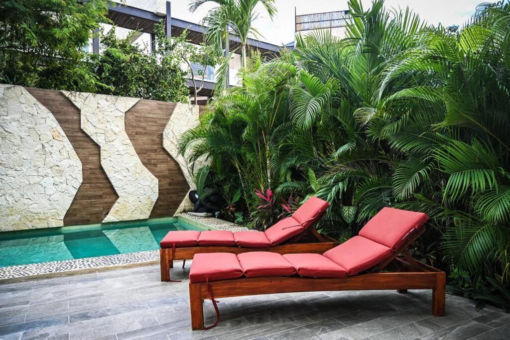 Luxury 2BR Condo w Private Jacuzzi, Fast Wifi, AC Tulum Zewnętrze zdjęcie