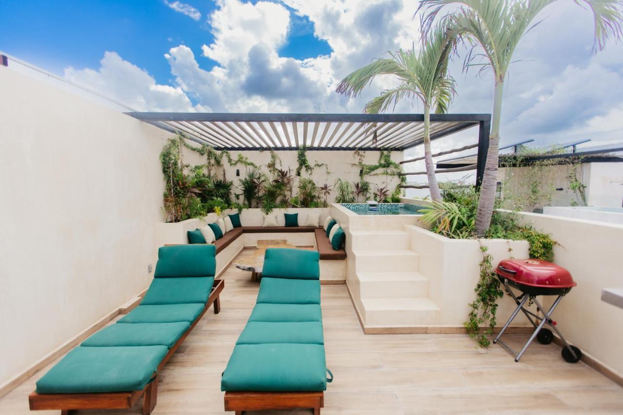 Luxury 2BR Condo w Private Jacuzzi, Fast Wifi, AC Tulum Zewnętrze zdjęcie