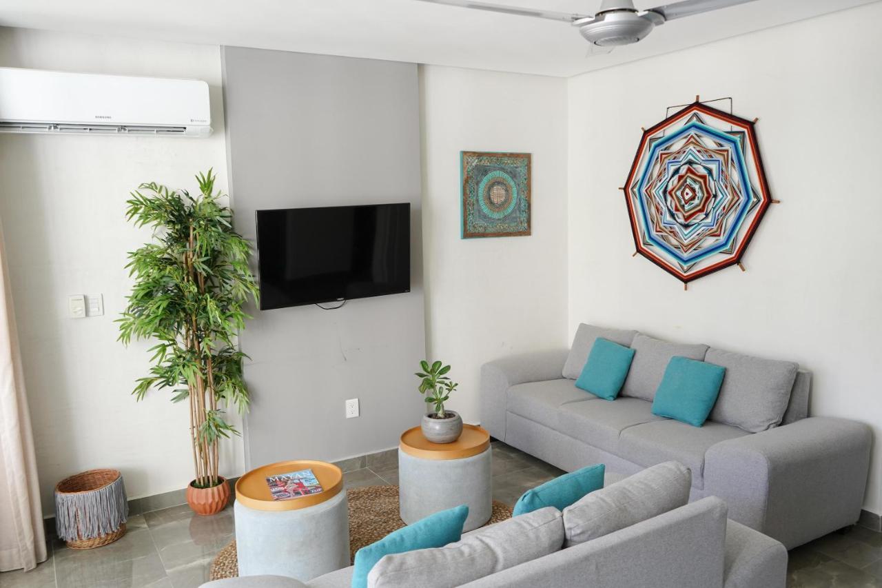 Luxury 2BR Condo w Private Jacuzzi, Fast Wifi, AC Tulum Zewnętrze zdjęcie