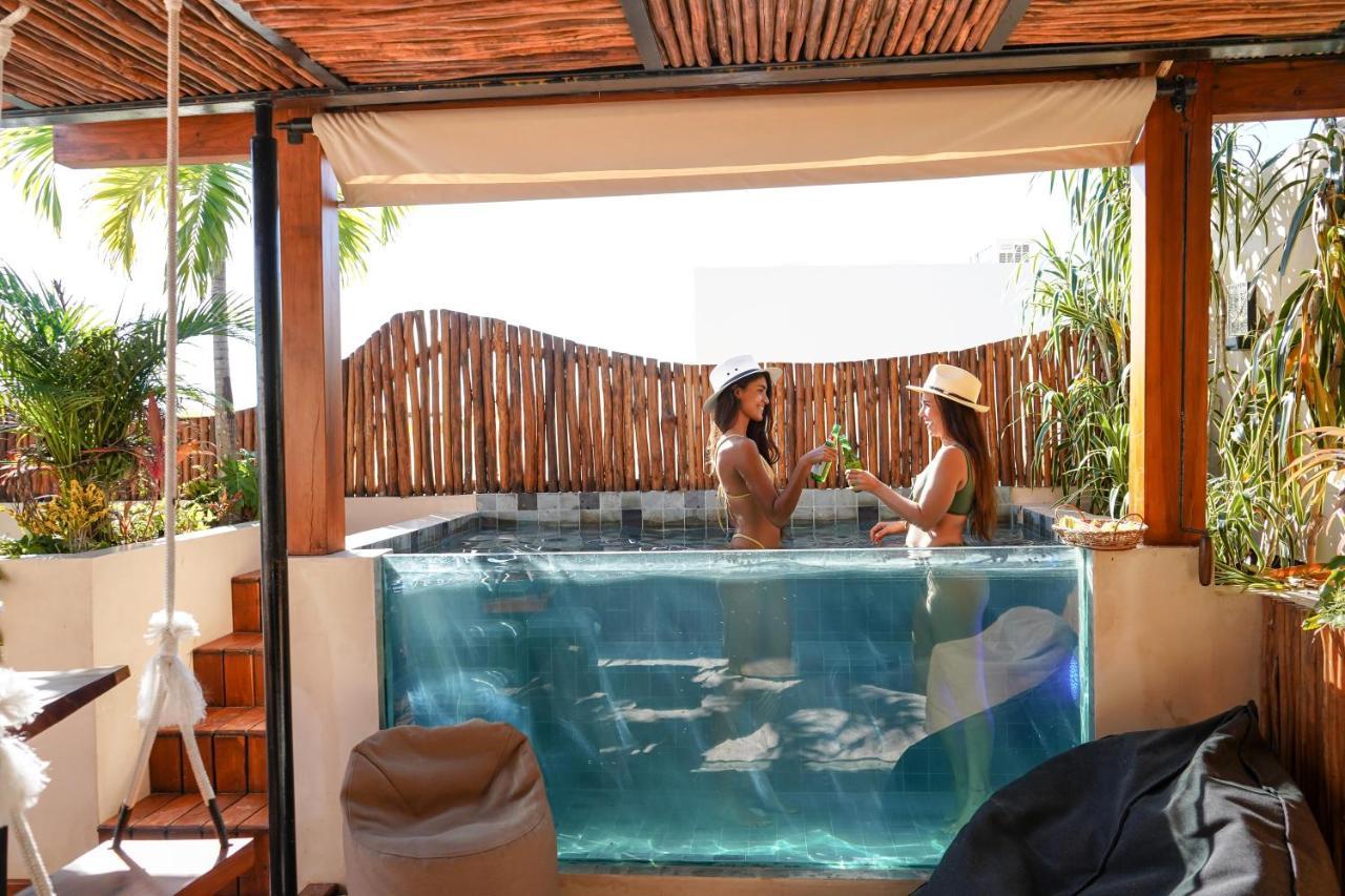 Luxury 2BR Condo w Private Jacuzzi, Fast Wifi, AC Tulum Zewnętrze zdjęcie